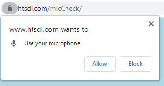Allow Microphone Prompt